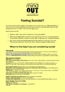 feeling suicidal resource