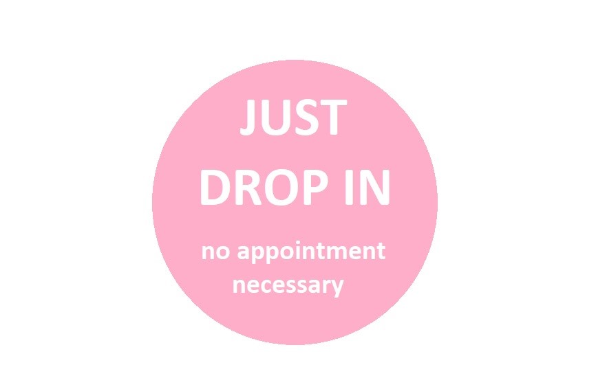 just drop in pink dot