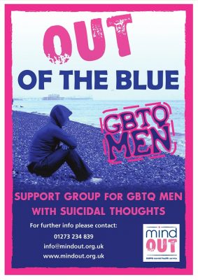 Out of the Blue GBTQ men poster