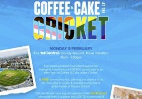 Coffee & Cake at the Cricket Flyer - Feb 2024