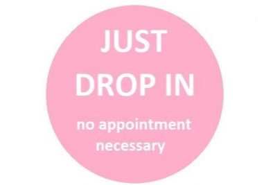 just drop in pink dot