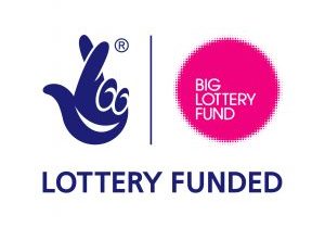 lottery funded logo pink